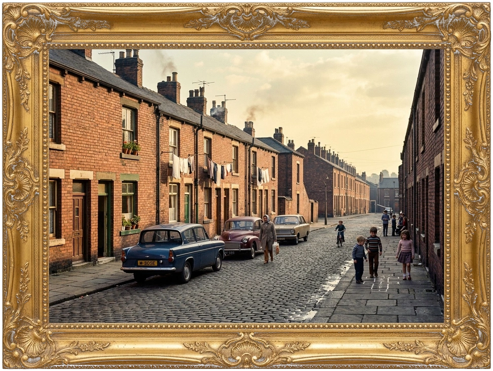 1970s Yorkshire Terraced Street in Chapeltown and Harehills
